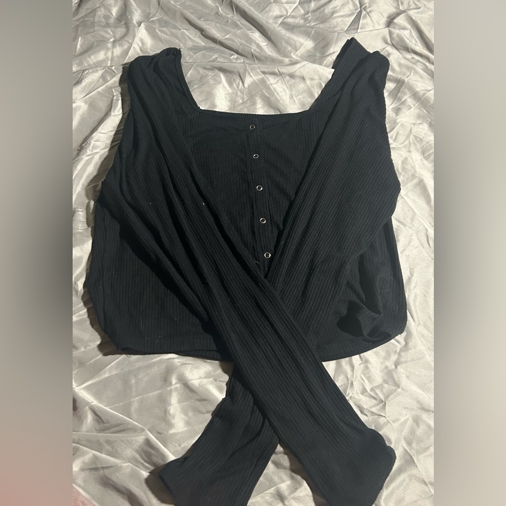 Black wild fable crop top